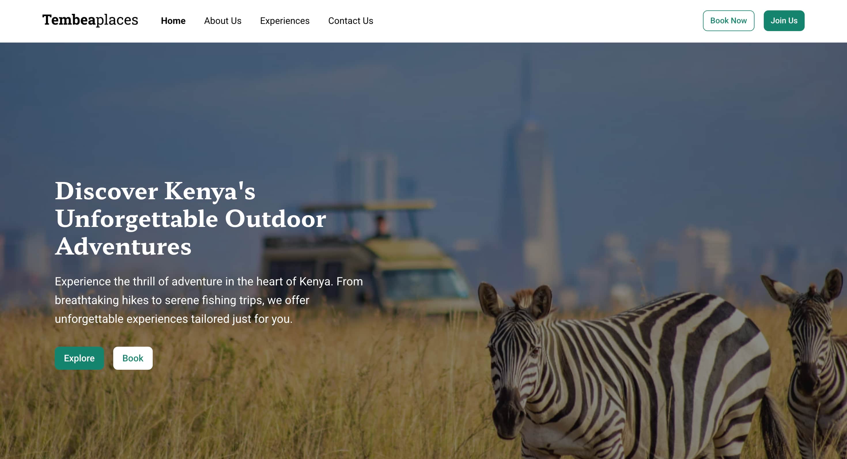 TembeaPlaces - Travel booking website